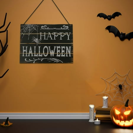

Kids Party Supplies Party Witch Hat Sign Wooden Craft Ornament Celebration Unique Pumpkin Night Hanging Accessory