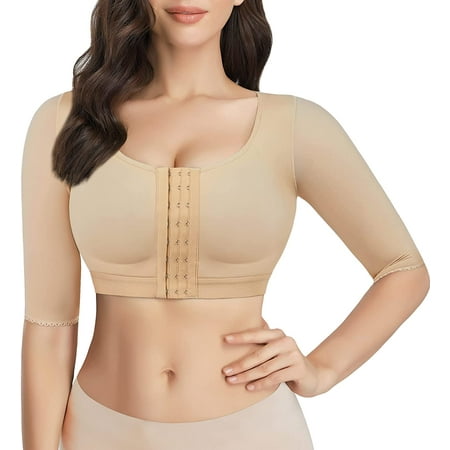 

Nebility Women Arm Shaper Tops Slimmer Shapewear Compression Sleeves Post Surgery Posture Corrector Tank Top(Beige XX-Large)