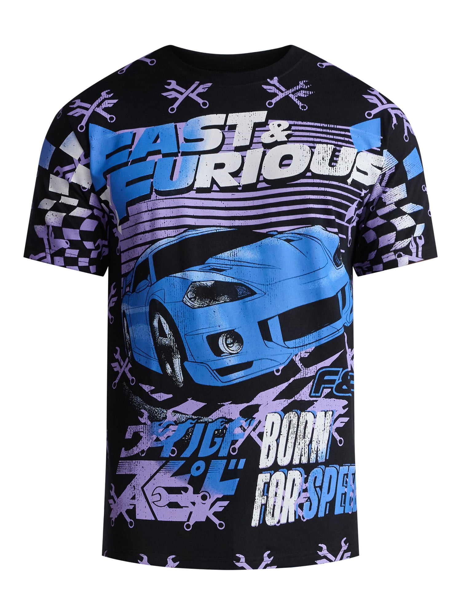 Fast & Furious Men's & Big Men's Graphic Tee Shirt, Sizes S-3XL