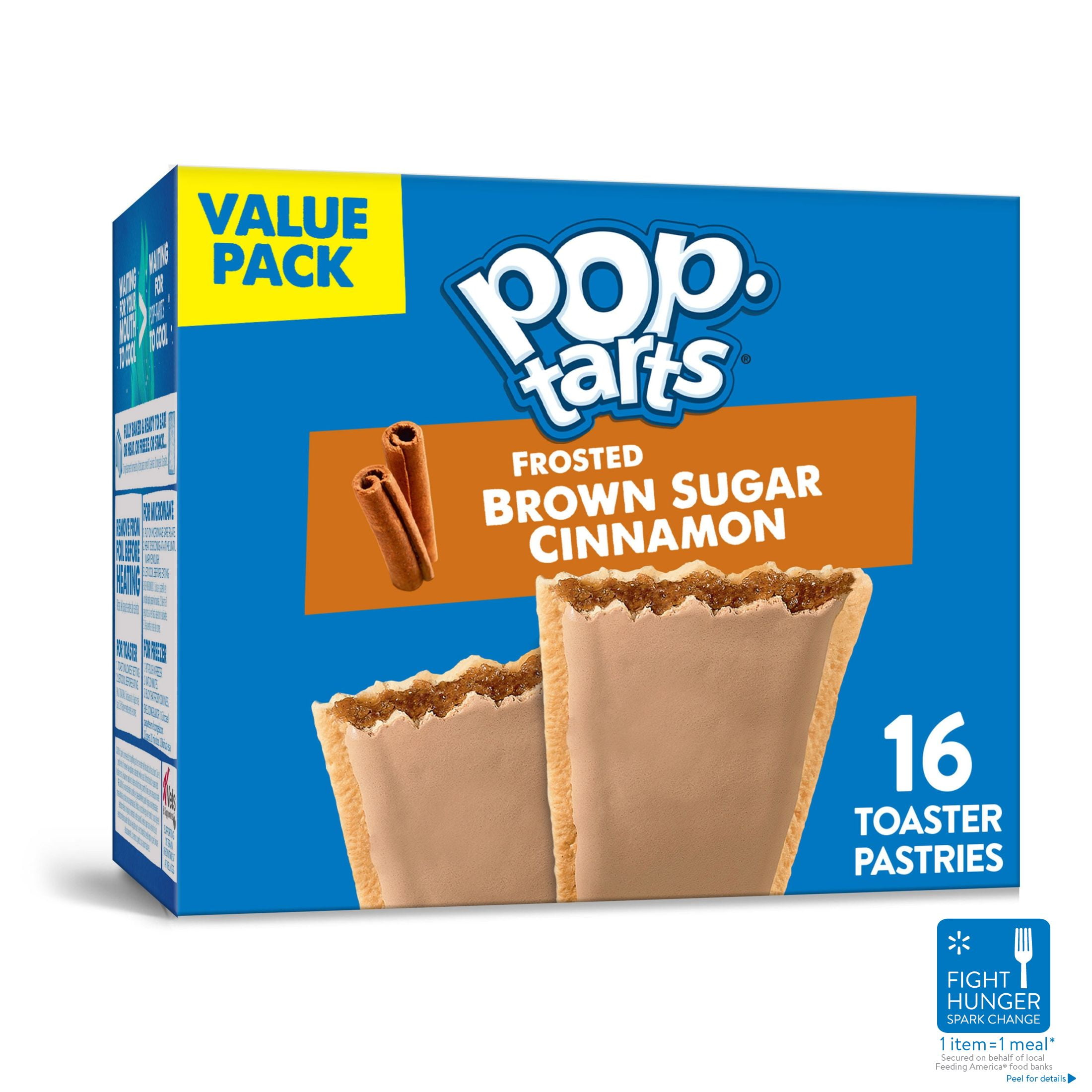 Pop-Tarts Frosted Brown Sugar Cinnamon Breakfast Toaster Pastries, 27 oz, 16 Count