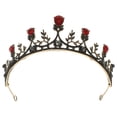 thumbnail image 1 of MasteelfCA 1Pc Retro Rhinestone Crown Hairband Bridal Hairband Wedding Dress Hair Decor, 1 of 8
