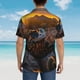 thumbnail image 4 of Fotbe Lizard With Sunglasses Sunset Camisa Hawaiana para Hombre Unisex – Camisa Casual de Verano con Botones de Manga Corta de Algodón y Lino,Large, 4 of 7