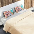 thumbnail image 5 of Yayeee Pillowcase King Size Set of 2 Satin Wrinkle Resistant Pillow Case, Abstract Painting, 5 of 8