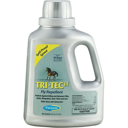 Farnam Tri-Tec 14 Fly Spray for Horses Easy Pour, 50 (Best Fly Spray For Horses)