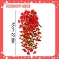 thumbnail image 3 of Sunxin Artificial Flowers Artificial Hanging Flowers for Outdoor Rose Morning Glory Flower White Plastic Flowers Vines for Outdoor Home Wedding Garden Yard Hanging Baskets Decora, 3 of 9