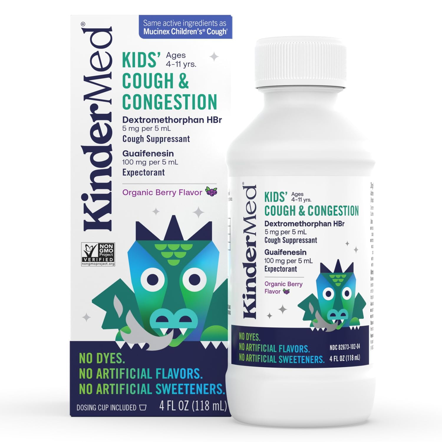 (Pack Of 6) KinderMed Kids Cough Congestion 4 Fl Oz