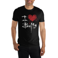 thumbnail image 1 of Buffy The Vampire Slayer I Heart Buffy Black T-Shirt, 1 of 3