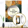 thumbnail image 3 of Designart "Earthy Euphony Hardedge Art wall decor VI" Abstract Mirror Wall Decor - Modern Multi-Color Abstract Living Room Wall Mirror Art - 40" x 30" Inch, 3 of 5