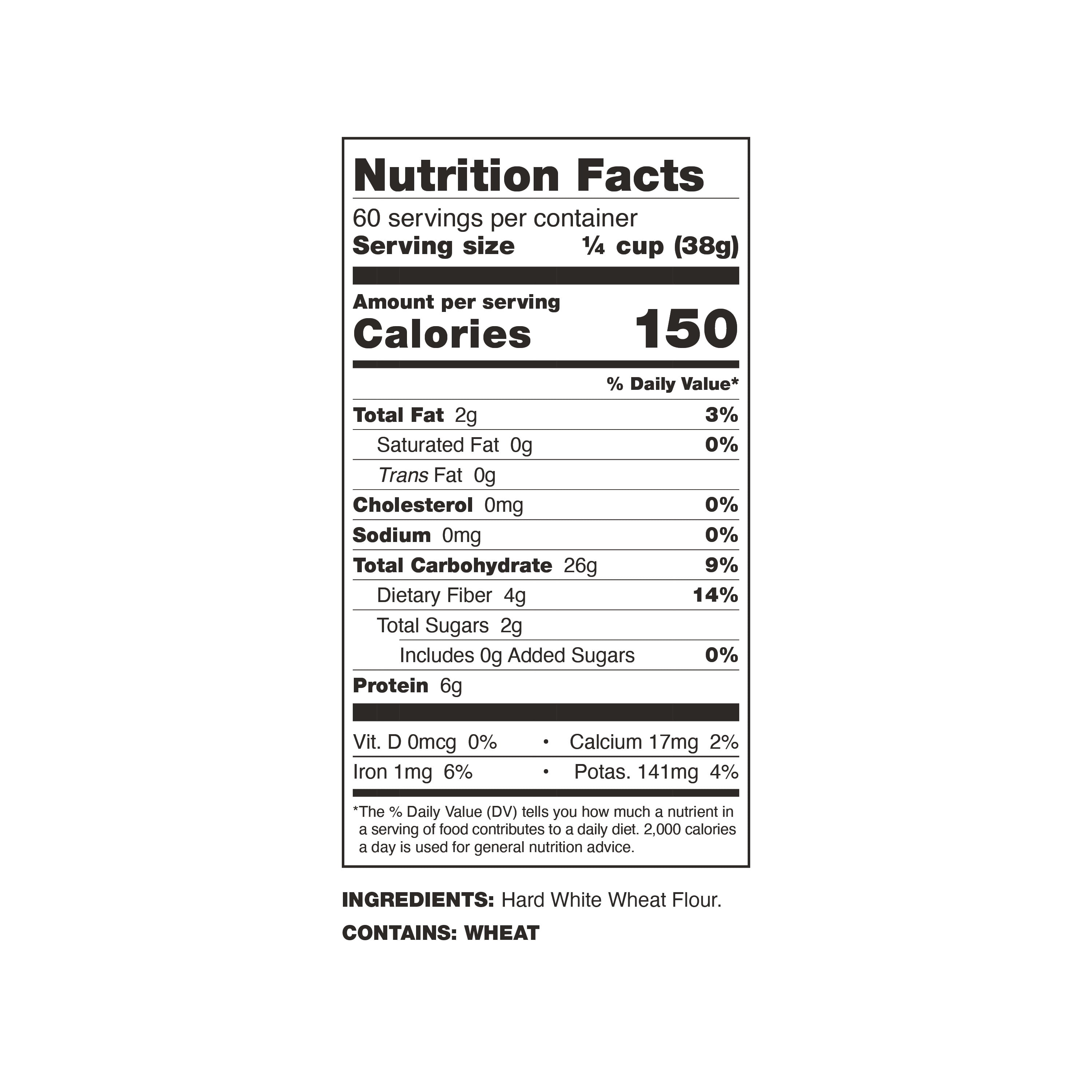 Wheat Montana Bakery, Prairie Gold Whole Wheat Flour, Non-GMO Verified, Certified Kosher, 5 lbs