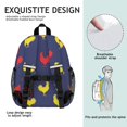 thumbnail image 5 of Rooster and Silhouette Blue Pattern Backpack for School, Cute School Bag with Adjustable Shoulder Straps and Padded Back, 15"x11.42"x5.5", 5 of 5