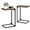 Brown, variant on C Shaped End Table Set of 2 C Shaped Couch Tray End Table with Metal Frame Adjustable Feet 24 Inch Morden Sofa Desk TV Tray for Living Room,Bedroom,Small Space,Bedside,Farmhouse,Brown
