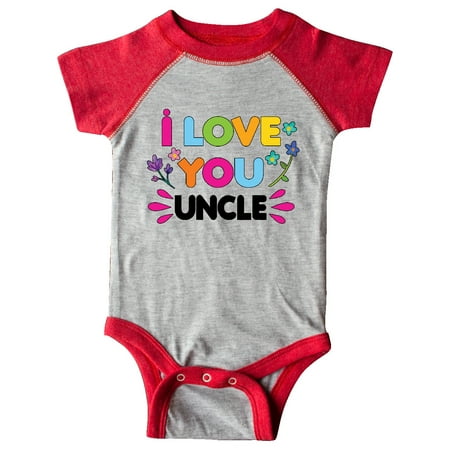 

Inktastic I Love You Uncle with Flowers Gift Baby Girl Bodysuit