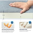 thumbnail image 3 of WOWMAX Chaise Lounge Cushions Outdoor, Outdoor Lounge Chair Cushions, 4.5In Thickness Fadesafe Water-Resistant, Lounge Chair Cushion, Patio Furniture Cushions, 3 of 7