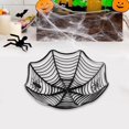 thumbnail image 1 of Plato decorativo de tela de araña, decoración de platos de dulces, accesorios de fiesta, estante de entrada de café para el hogar, soporte interior pa negro, 1 of 8