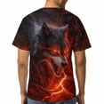 thumbnail image 5 of LAOLIUSN Men's 3D Wolf Graphic T Shirt, All Over Print Short Sleeve Crew Neck Casual Tee, Animal Print Summer Top, S-4XL, 5 of 7