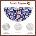 thumbnail image 3 of Fotbe Skull crystal flower Pattern Christmas Tree Skirt, Tree Skirts Plush Christmas Decorations, Christmas Tree Skirts Xmas Decorations Holiday Party Decor-48", 3 of 6
