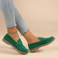 thumbnail image 6 of Miluxas Women's Wide Loafers Shoes Cute Dressy Shoes Ladies Comfort Slip Ons Work Shoes Green 7(39), 6 of 6
