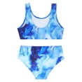 thumbnail image 6 of Aideaone Girls Bikini Swimsuits Set for Girls 3 Piece Skirt Bathing Suits Swim Dress Hawaiian Beach Swimwear with Kimono Cover Up, 6 of 8