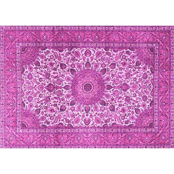 Ahgly Company Indoor Rectangle Persian Pink Traditional Area Rugs, 5' x 7'