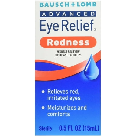 Bausch & Lomb Advanced Eye Relief Redness Instant Relief Eye Drops 0.50 (Best Over The Counter Eye Drops For Red Eyes)