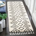 thumbnail image 7 of Safavieh MOROCCAN FRINGE SHAG 200, CREAM/CHARCOAL, 6'-7" Square, Area Rug, MFG245B-7SQ, 7 of 7