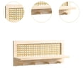 thumbnail image 6 of FashionCha Coat Rack Shelf Wall Hooks with Shelf with 4 Hooks Entryway Coat Hanger for Home Wood color, 6 of 9