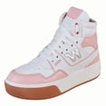 thumbnail image 1 of Tenis Tipo Bota Para Mujer CASTALIA 614-77 Blanco con Rosa, 1 of 3