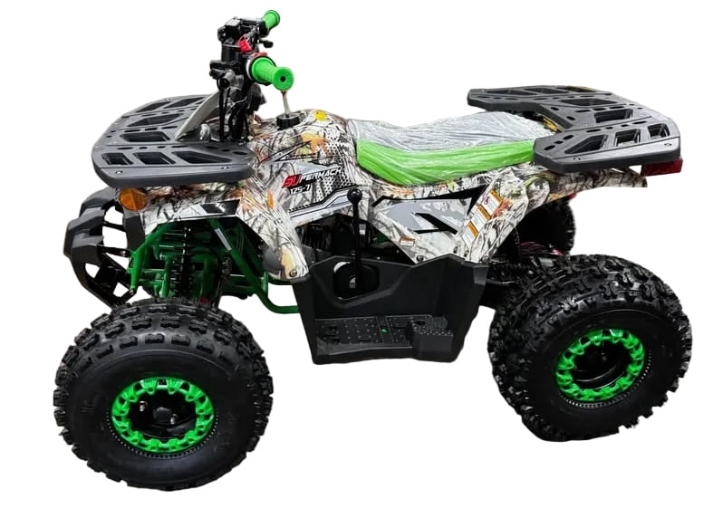 HHH Brand New 125cc ATV with Automatic Transmission w/Reverse, LED Headlights, Electric Start, Big 19"/18" Tires-Tree Camo