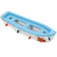 thumbnail image 1 of Mediterranean Style Sailboat Model Sky-Blue Wood Boat Model for Decorating, 1 of 5