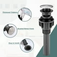 thumbnail image 6 of Wowow Bathroom Sink Drain with Overflow 2 Pack, Brushed Nickel Pop Up Drain, 6 of 6
