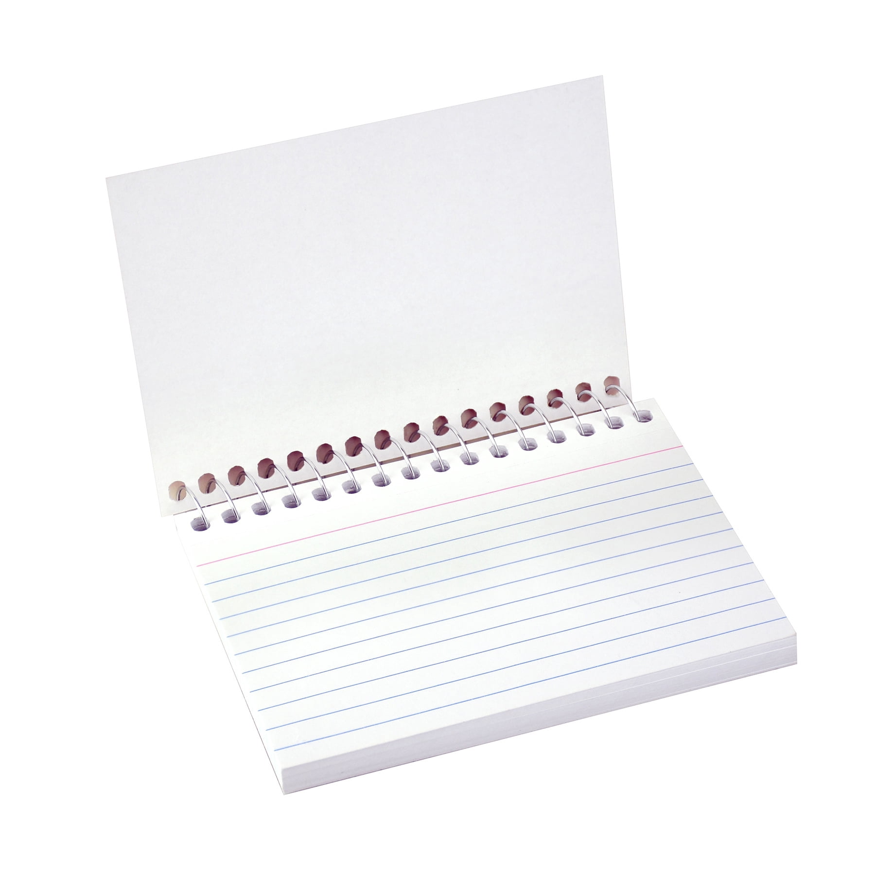 C-Line Spiral Bound Index Card Notebook, 4" x 6", Ruled, Pack of 10