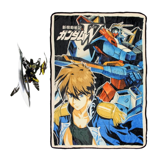 Manta polar JUST FUNKY Gundam Wing, 114 x 152 cm