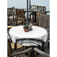 thumbnail image 3 of Outdoor Tablecloth with Umbrella Hole Zipper Black Gray Grid Round Tablecloth 54" Waterproof Outside Table Cloth Modern Minimalist Striped Pattern Patio Table Cover Tablecloths for Picnic Party, 3 of 8