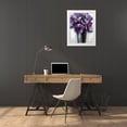 thumbnail image 3 of Eaton, Winnie 26x32 White Modern Wood Framed Museum Art Print Titled - Purple Poppies, 3 of 4