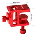 thumbnail image 5 of Abrazadera Soporte Voladizo para Lámpara Mesa Linterna Acampar Al Aire Libre Color Rojo 2 Uds., 5 of 5