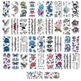 thumbnail image 2 of Animal Flower Waterproof Tattoo Sticker Multiple Patterns Fashion Beautiful, 2 of 5