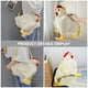 thumbnail image 3 of GOOHOCHY Purso de pollo de dibujos animados bolsos de pollo pelos de pollo peludo adorable para hombro, 3 of 7