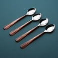 thumbnail image 1 of Ridge Design Copper Antique Coffee/Demitasse Spoon 4 Pcs. Set, 1 of 5