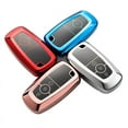 thumbnail image 5 of TPU Car Key Cover Case Fob for Ford Mustang F-150 Fusion Explorer Mondeo Ranger（BLUE）, 5 of 5