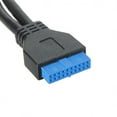 thumbnail image 3 of JSER 2 Ports USB 3.0 Female to Motherboard 20pin Header Cable for front Panel 20cm, 3 of 7