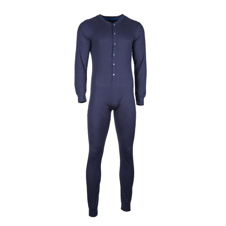 Perry Ellis Mens Union Suit, Full Body Thermal Underwear, Long Johns, Base  Layer 