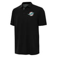 thumbnail image 2 of Men's Antigua Black/Gray Miami Dolphins Era Polo, 2 of 3