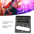 thumbnail image 4 of TL Electric Guitar Bridge, Black Carved Design Single Coil Fixed Bridge Pickup Installation Hole Replacement Accessories, 4 of 8