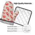 thumbnail image 4 of Bingfone Crab Lobster 1 Print Oven Mitts Pot Holders Set 2 PCS for Kitchen for Cooking Grilling Baking BBQ Pot Holders Cook Essentials, 4 of 7