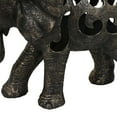 thumbnail image 3 of Lizza Elephant Tabletop Decor, Detailed Cut Out Bronze Resin, 17 Inch, 3 of 5