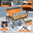 thumbnail image 3 of 45W Heated Double Camping Chair w/ 2×27000mAh Power Banks, 3 Heat Levels, Orange and Gray, 3 of 7