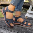 thumbnail image 5 of Willtoo Flat Sandals for Women Dressy: Comfortable Flats Sandals Women Open Toe Ankle Strap Walking Shoes Summer, 5 of 6