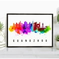 thumbnail image 1 of Pera Print Guangzhou Skyline China Poster, Guangzhou Cityscape Painting, Guangzhou China Poster, Cityscape and Landmark Print, Home Wall Art, Office Wall Decor - 18x24 Inches, 1 of 1