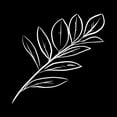 thumbnail image 2 of Villa, Milli 12x12 White Modern Wood Framed Museum Art Print Titled - Simple Black flower, 2 of 4