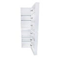 thumbnail image 3 of Bellaterra Home 804300-WH 15 Inch Wall Mount Linen Cabinet in White, 3 of 3